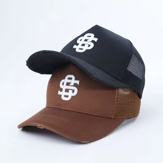 [SC] SINIORI CLUB DISTRESSED TRUCKER HAT