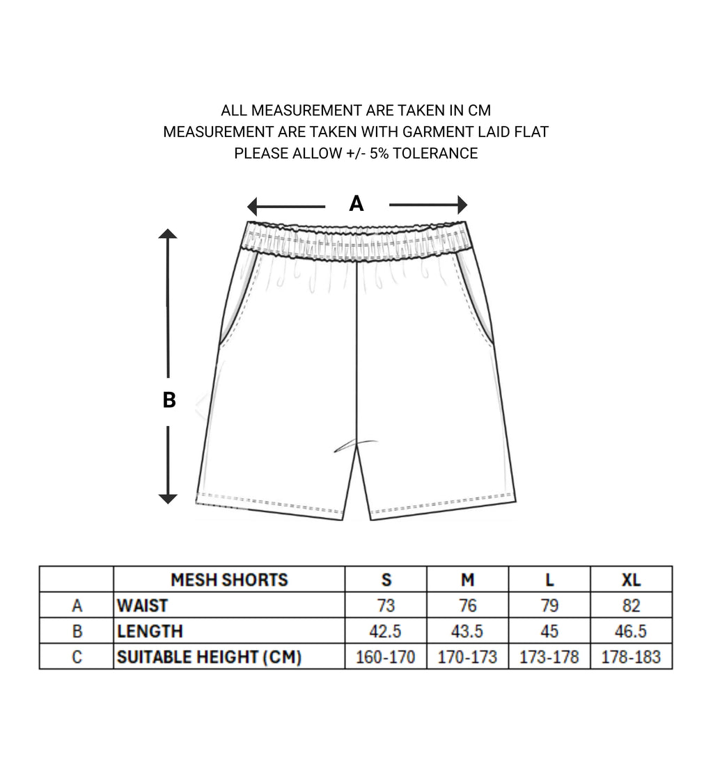 [SC] SINIORI CLUB MESH SHORTS - Black